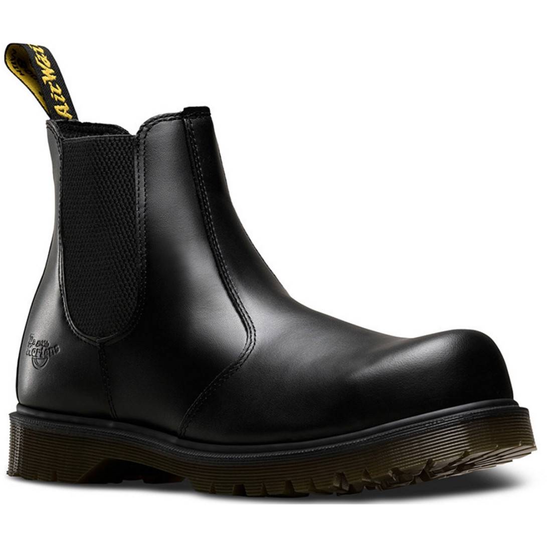 Icon Black Leather Dealer Safety Boot 
