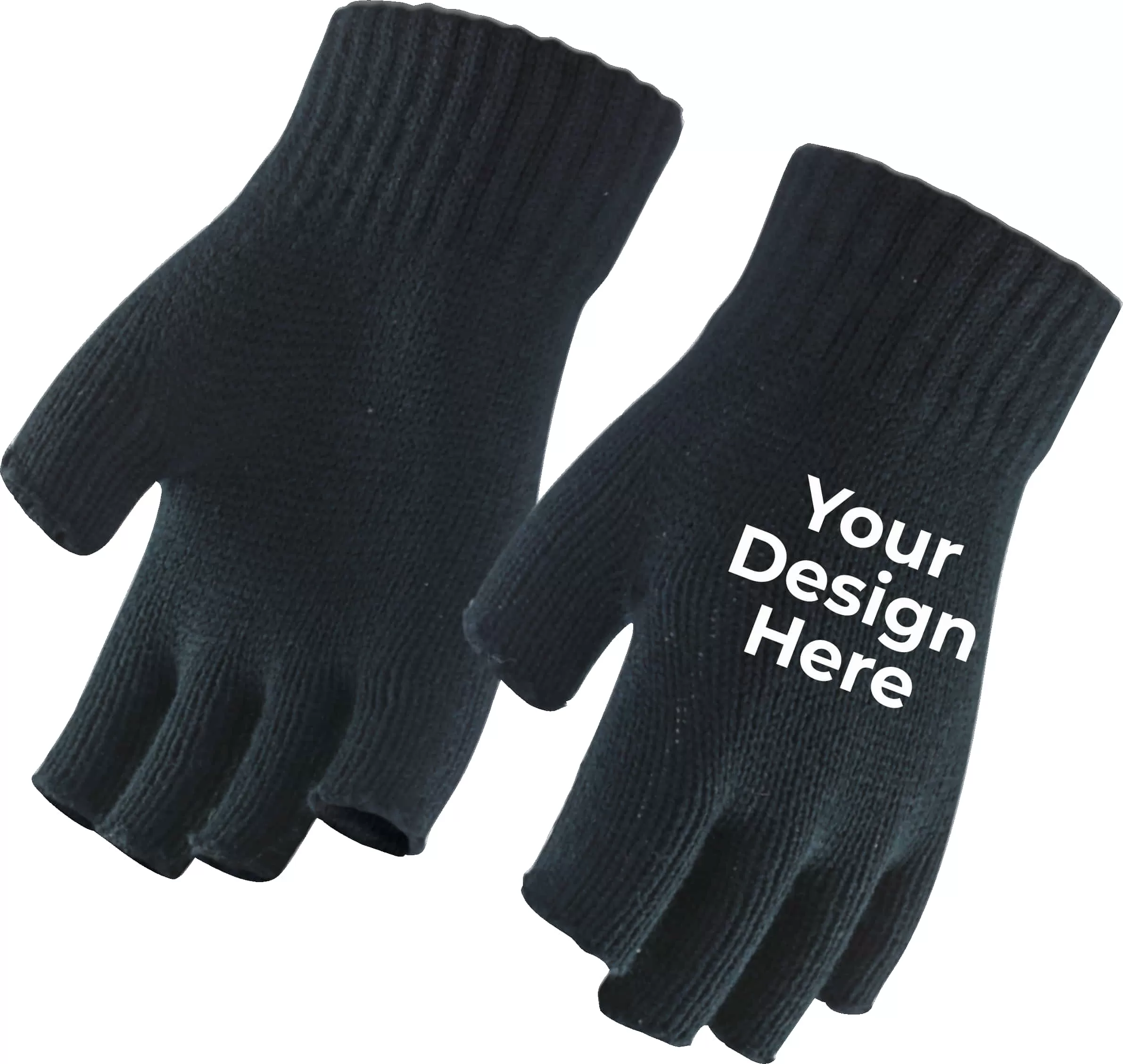 Black and sale white fingerless gloves