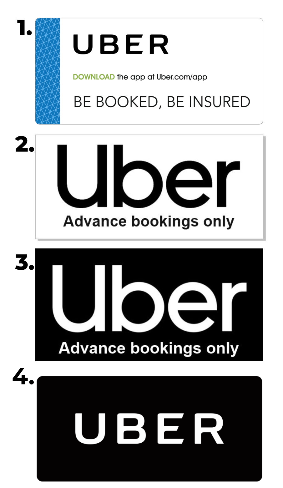 Uber Magnetic Car or Taxi Door Sign