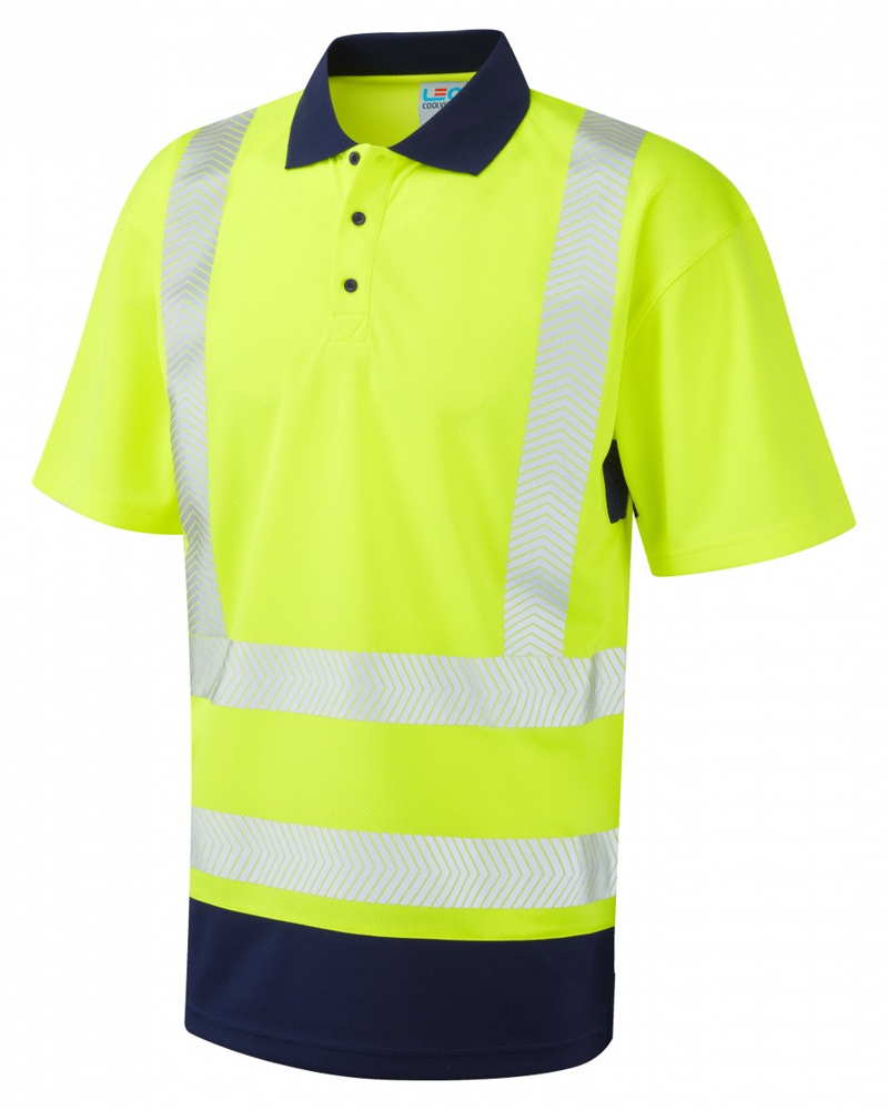 Leo Coolviz Two Tone Hivis Polo Shirt P11