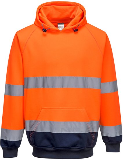 Two Colour Pull Over Hivis Hoodie B316 Portwest