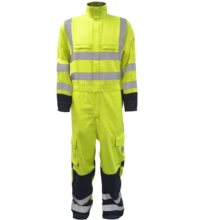 Two Tone Inherent FR Hivis Coverall Orbit