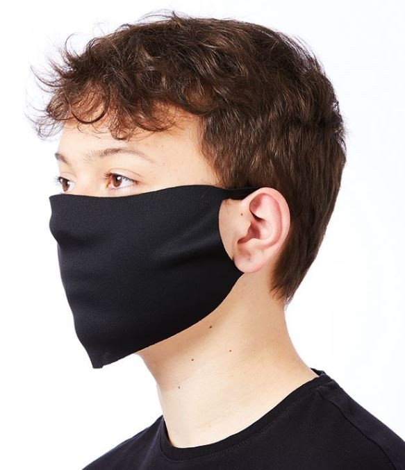 Economy Washable Black Face Cover Covering - Mask