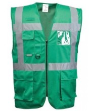 Green Hi Vis vest with pockets