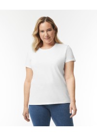 White Heavy Cotton Women's T Shirt Gildan GD006