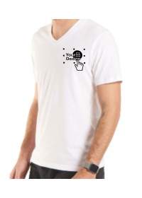 Custom Embroidered Uneek UC317 Classic V-Neck T-shirt