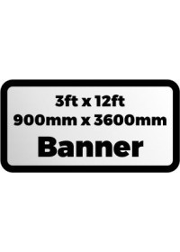 Custom Printed Banner 3ftx12ft 900x3600mm