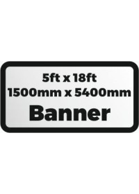 Custom Printed banner 5ftx18ft 1500x5400mm