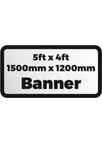 Custom Printed banner 5ftx4ft 1500x1200mm