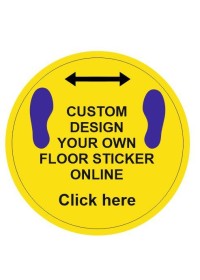 Custom Printed Social Distancing Floor sticker