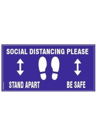 Social Distancing Floor Sticker 300mm
