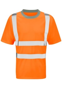 HI Vis Tee Shirt Orange short sleeve