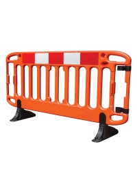 Frontier 2m Traffic Barrier with Black Anti-Trip Feet - Orange - KBS079-300-800