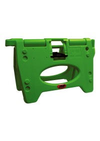 AlphaBloc® 1m Folding Traffic Separator - Water Filled - Green