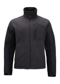 Black Brady zip-through knitted fleece SY022 Stanley Workwear