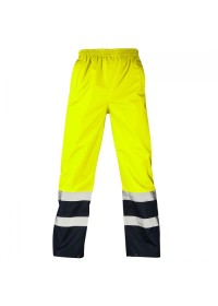 Hi Vis Yellow & Blue Waterproof Over Trousers