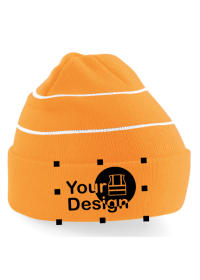 Personalised Orange Hi Vis Enhanced Beanie BC042