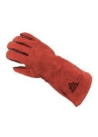 Glove Gauntlet welding red PAIR 304354