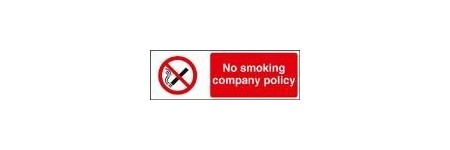 No smoking company policy sign