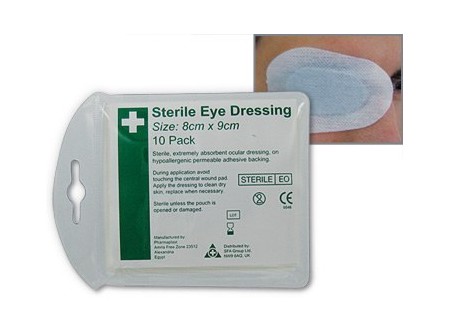 Sterile Adhesive Eye Pad Dressing D3904 (Pack 10)