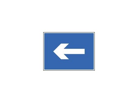 One way arrow sign