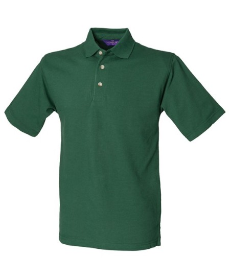 Classic cotton piqué polo with stand-up collar Bottle